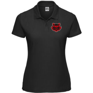 539F – Damen  Classic Mischgewebe-Polo Schwarz