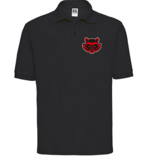 539M – Herren Classic Mischgewebe-Polo Schwarz