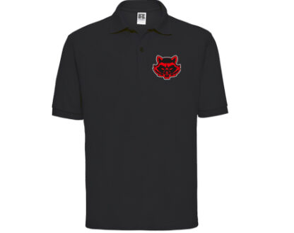 539M – Herren Classic Mischgewebe-Polo Schwarz