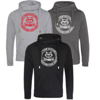 CROSS NECK HOODIE KREIS