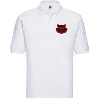 539M – Herren Classic Mischgewebe-Polo Weiß