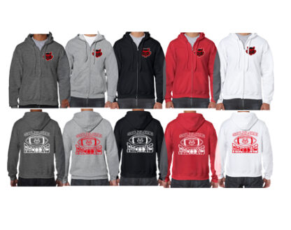 Softstyle® Adult Full Zip Hooded Sweatshirt SF600 BALL